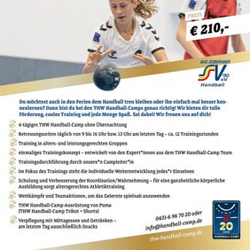 THW Handball-Camp kommt zum Bad Doberaner SV